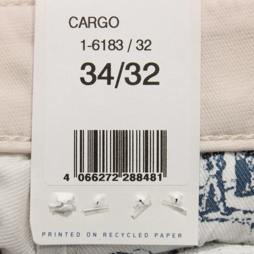 Meyer M5 NWT Cargo / Casual Pants Size 34 US In Solid Beige Cotton Blend Stretch